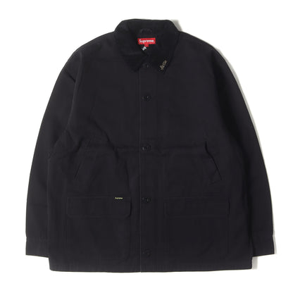 21SS 裏地総柄 コットン ワークコート(Barn Coat)