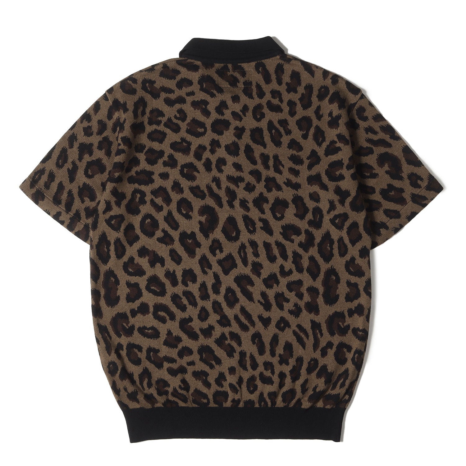 タグ付き 23SS WACKO MARIA LEOPARD OPEN COLLAR SHIRT レオパード