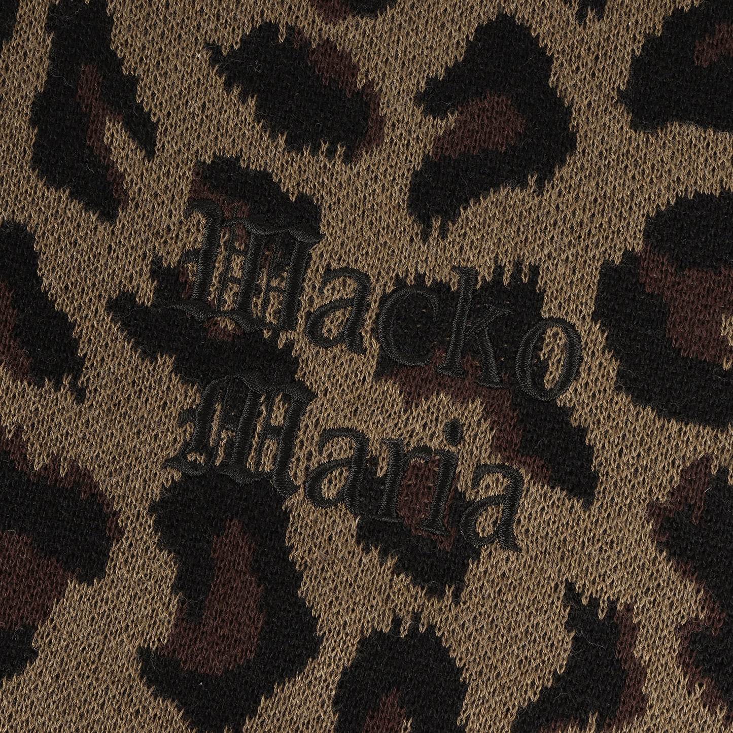 23SS レオパード柄 ジャガード ニット ポロシャツ(LEOPARD KNIT POLO SHIRT)