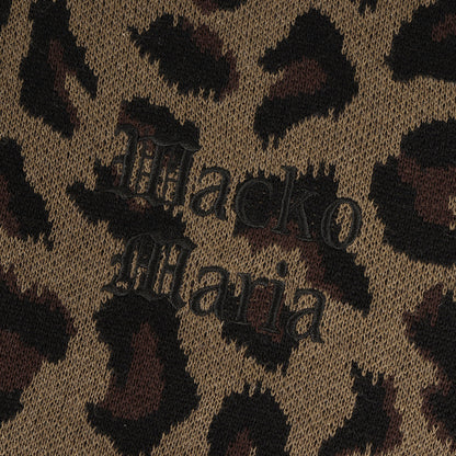 23SS レオパード柄 ジャガード ニット ポロシャツ(LEOPARD KNIT POLO SHIRT)