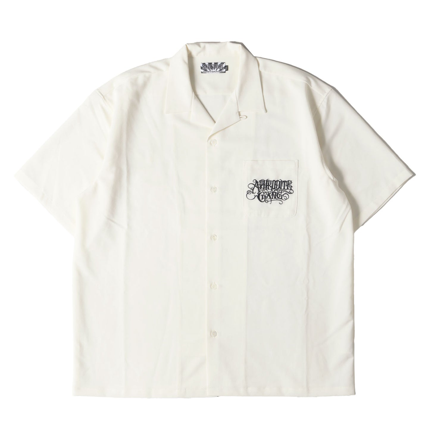舐達麻 APHRODITE GANG HOLDINGS クラシックロゴ オープンカラー 半袖シャツ