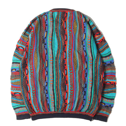 90s 立体編み 総柄 3D ニット / オーストラリア製 EMAROO エルマー