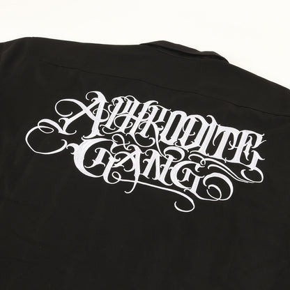 23AW APHRODITE GANG HOLDINGS クラシックロゴ オープンカラー シャツ(LOGO L/S OPEN COLLAR SHIRT)