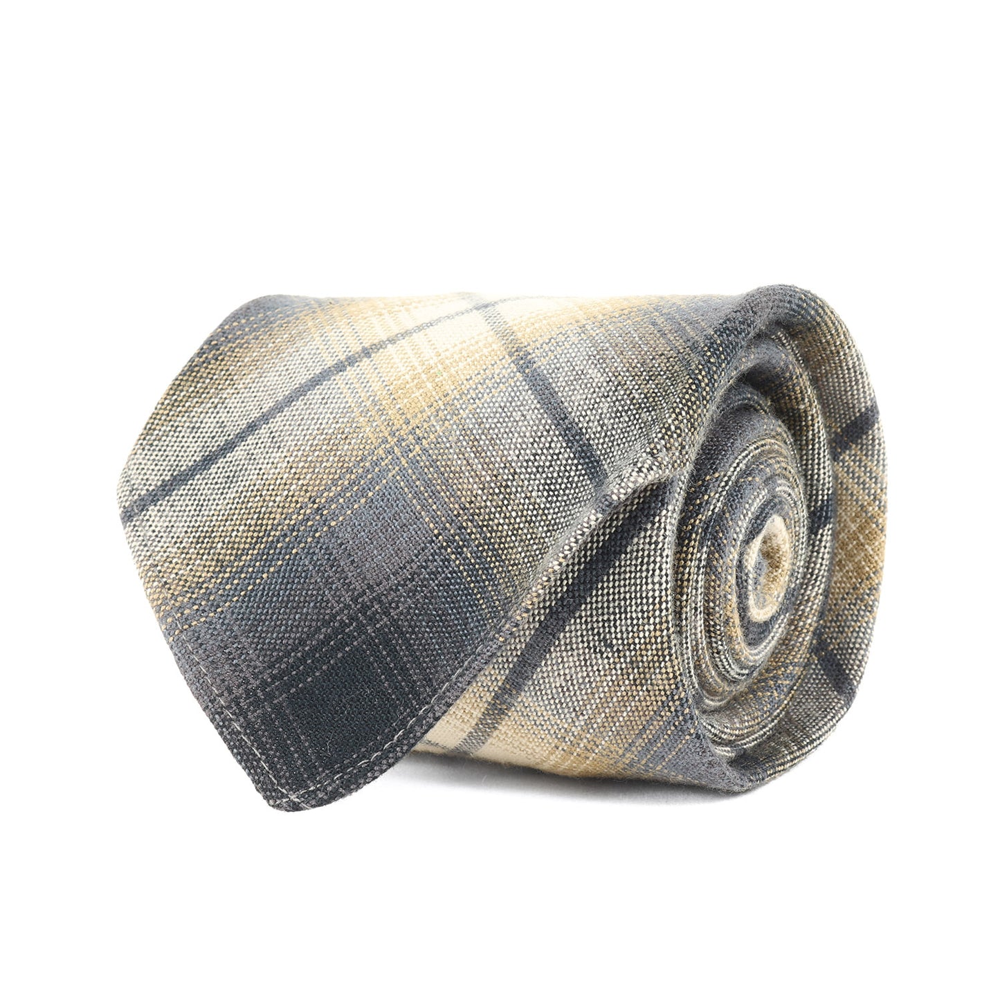 オンブレチェック コットン ネクタイ