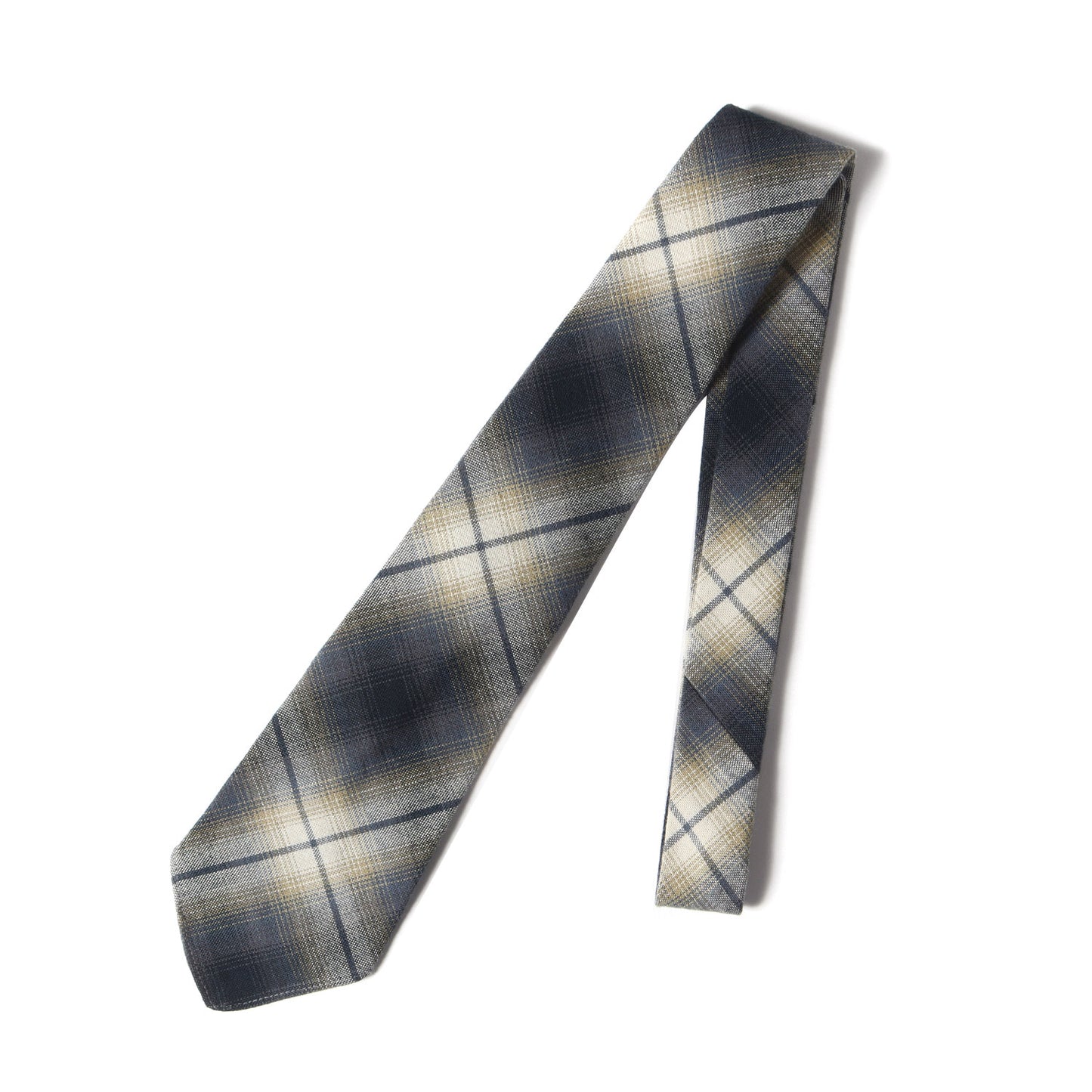 オンブレチェック コットン ネクタイ