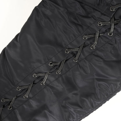 22AW レースアップ オーバーサイズ MA-1 ボンバージャケット(LACE UP MA-1)