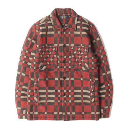 裏地キルティング ジャガード チェック シャツ ジャケット (JUNO JACQUARD OVER SHIRTS)