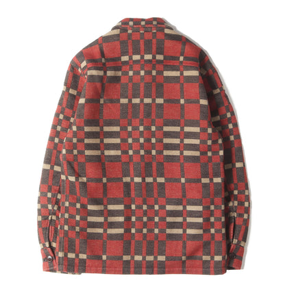 裏地キルティング ジャガード チェック シャツ ジャケット (JUNO JACQUARD OVER SHIRTS)