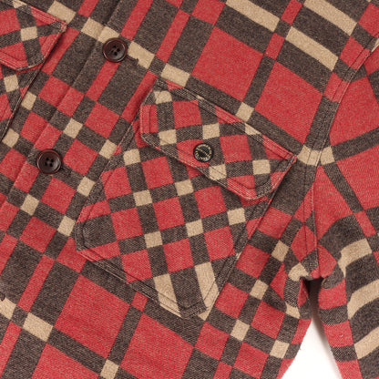 裏地キルティング ジャガード チェック シャツ ジャケット (JUNO JACQUARD OVER SHIRTS)
