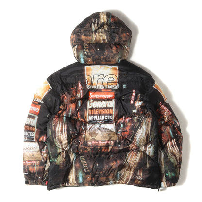 22AW ×THE NORTH FACE タイムズスクエア柄 ハーフジップ プルオーバー ダウンジャケット(800-Fill Half Zip Hooded Pullover)