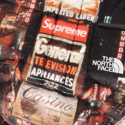 22AW ×THE NORTH FACE タイムズスクエア柄 ハーフジップ プルオーバー ダウンジャケット(800-Fill Half Zip Hooded Pullover)
