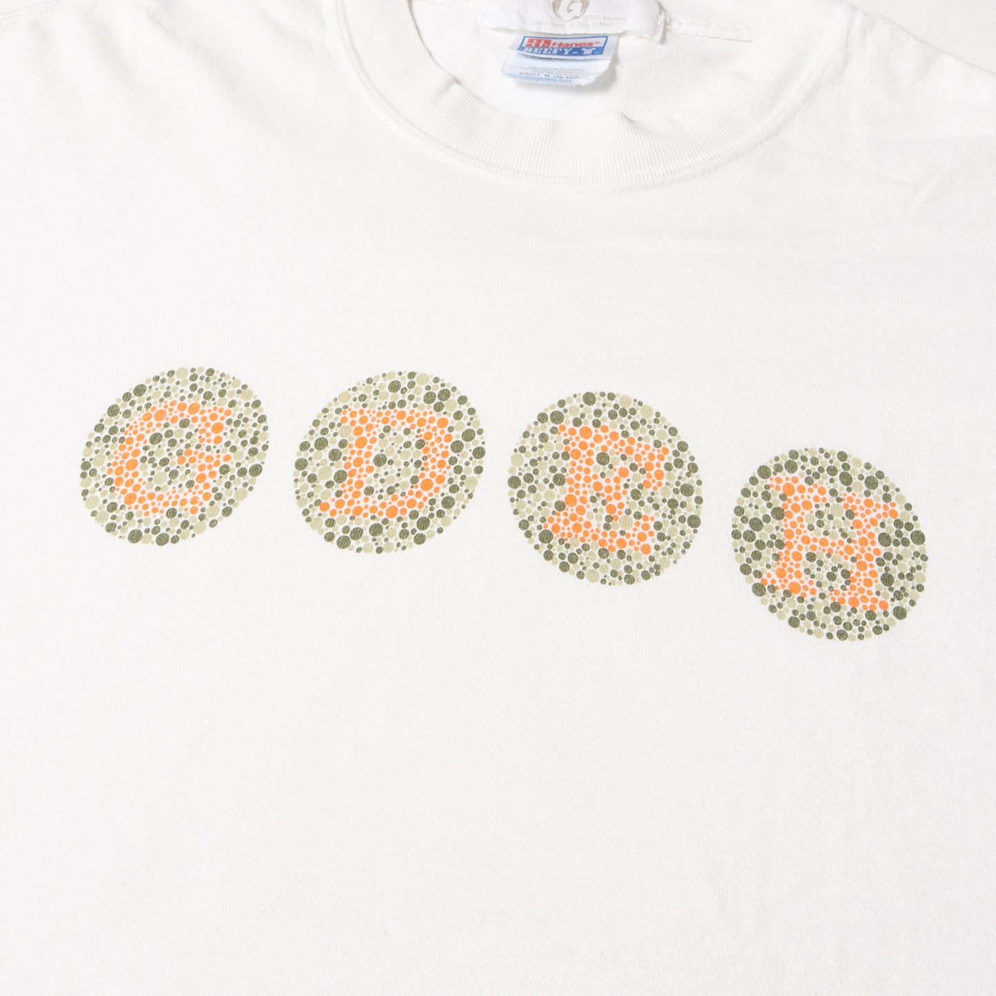 90s モザイク GDEHロゴ Tシャツ(Hanesボディ)