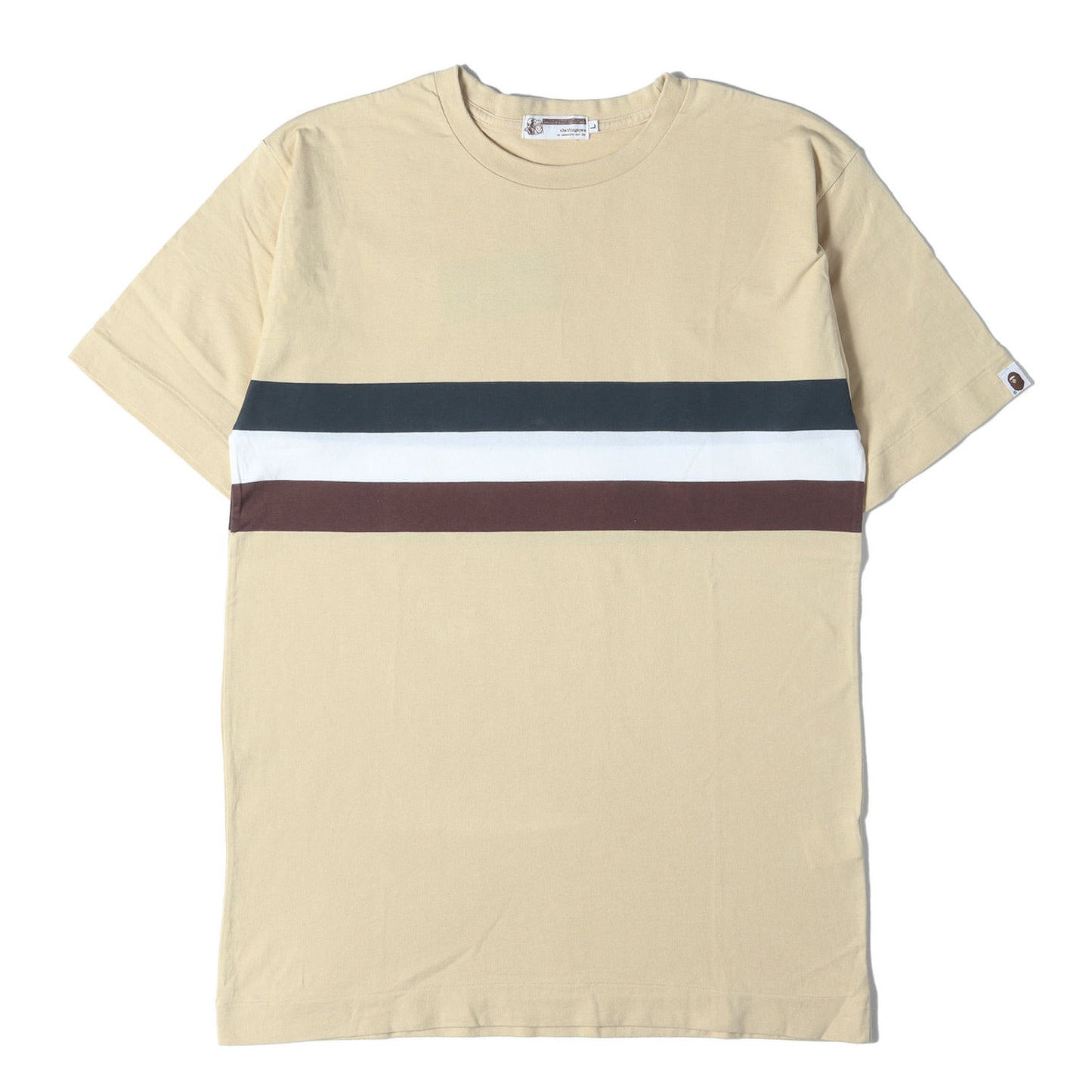 00s パネルボーダー クルーネック Tシャツ