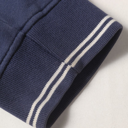 90s OLD STUSSY 紺タグ エンブレムワッペン ジップ スウェットパーカー