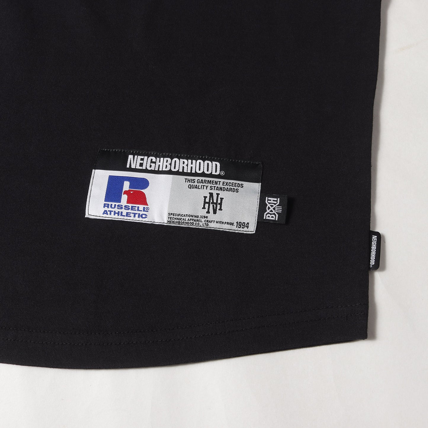25SS ×BOUNTY HUNTER ×RUSSELL ATHLETIC コラボロゴ Tシャツ(CREWNECK SS)