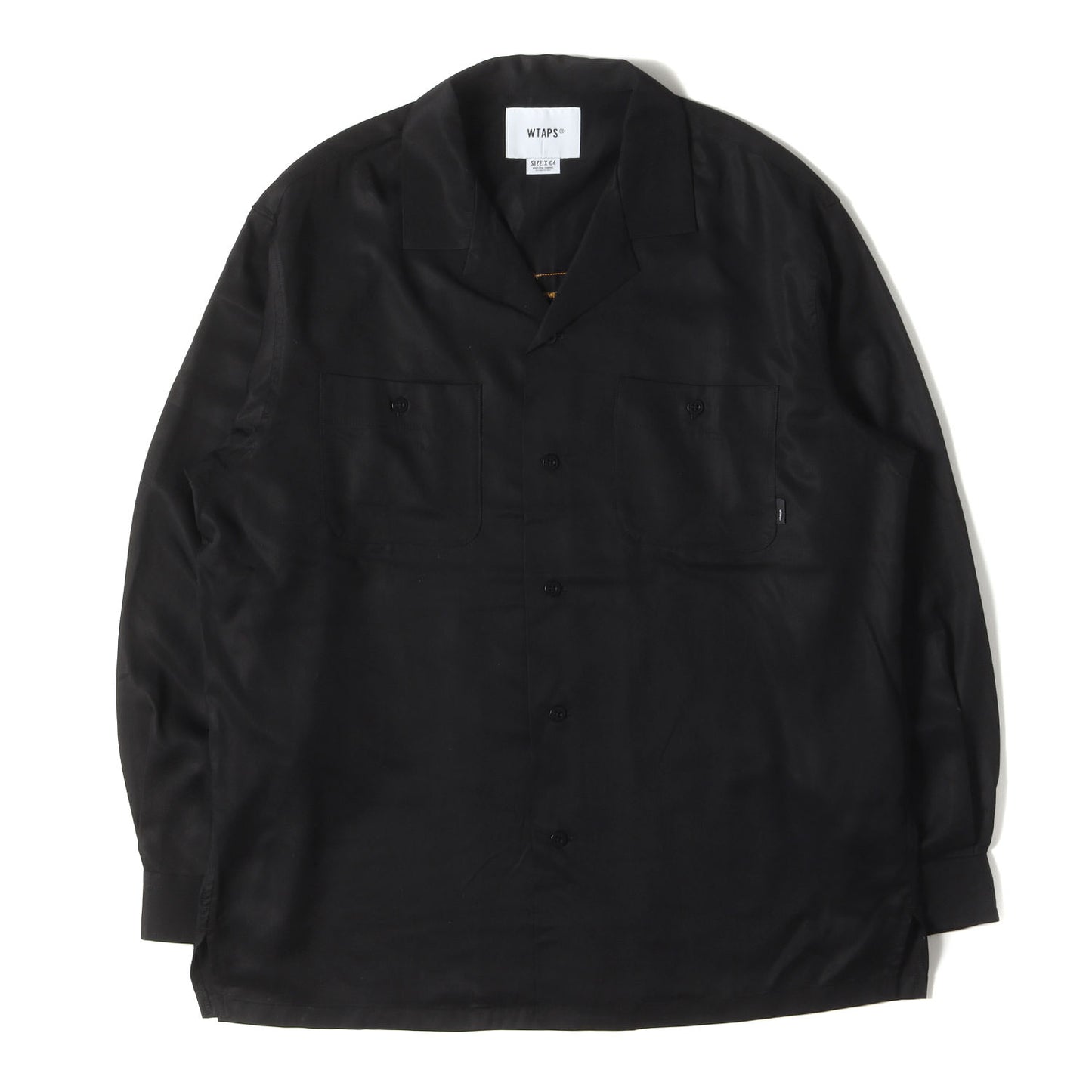 24AW チェーン刺繍ロゴ オープンカラー シャツ(EW / LS / LYOCELL. TWILL)