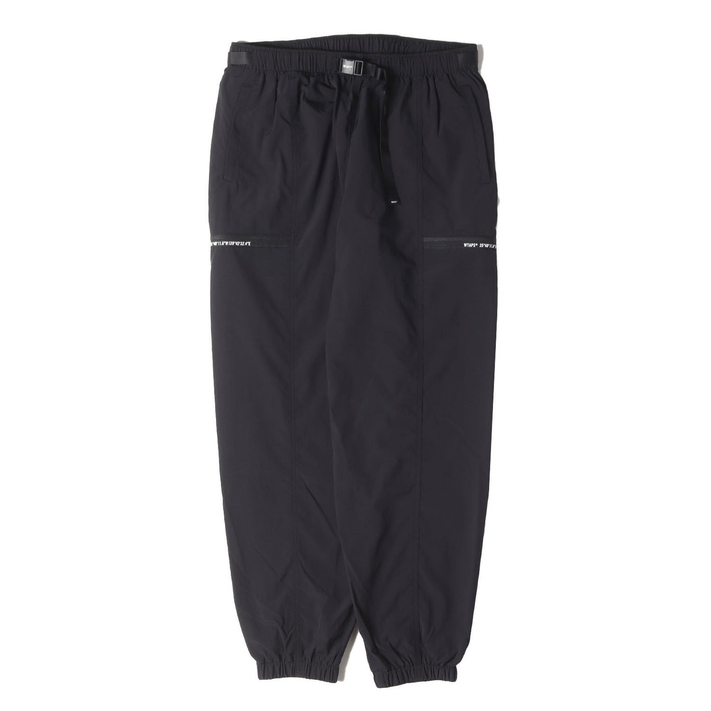 24SS ウェビングベルト付き トラックパンツ(SPST2002 / TROUSERS / POLY. TUSSAH)