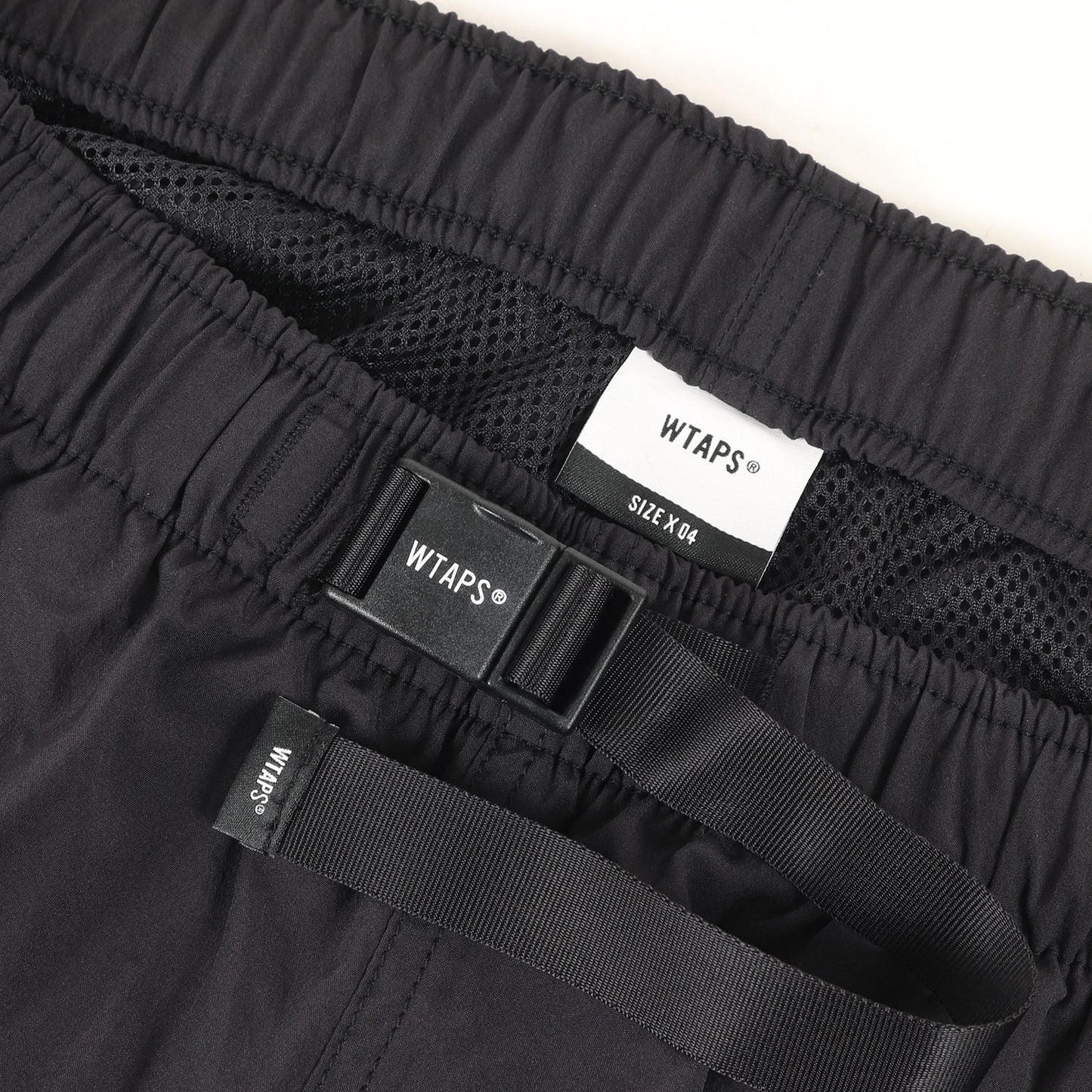 24SS ウェビングベルト付き トラックパンツ(SPST2002 / TROUSERS / POLY. TUSSAH)