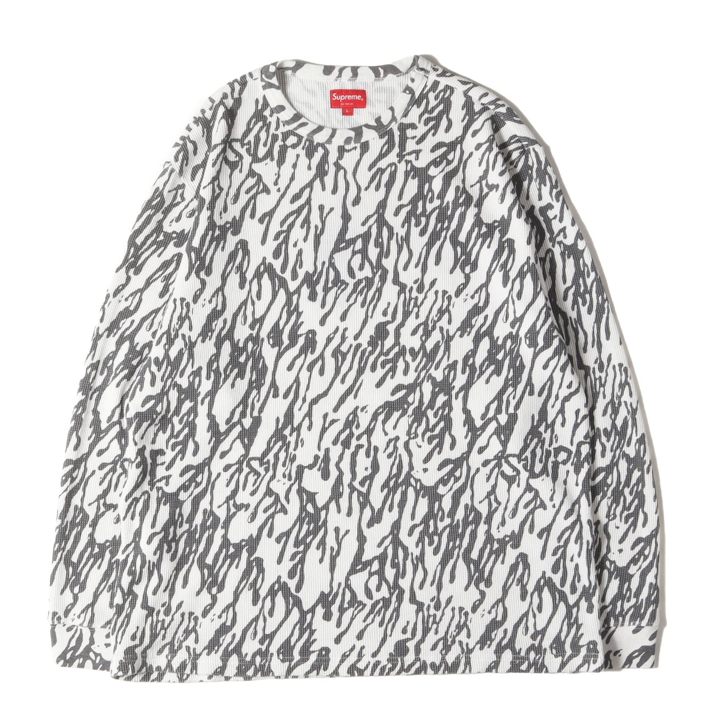 22AW ドリップ総柄 サーマル ロングスリーブ Tシャツ(Drip Thermal)