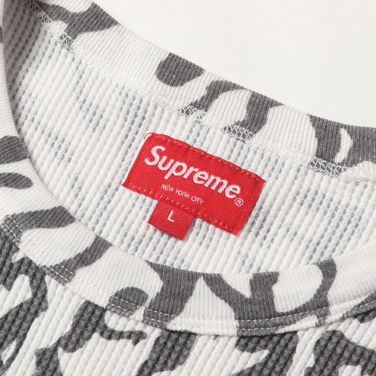 22AW ドリップ総柄 サーマル ロングスリーブ Tシャツ(Drip Thermal)