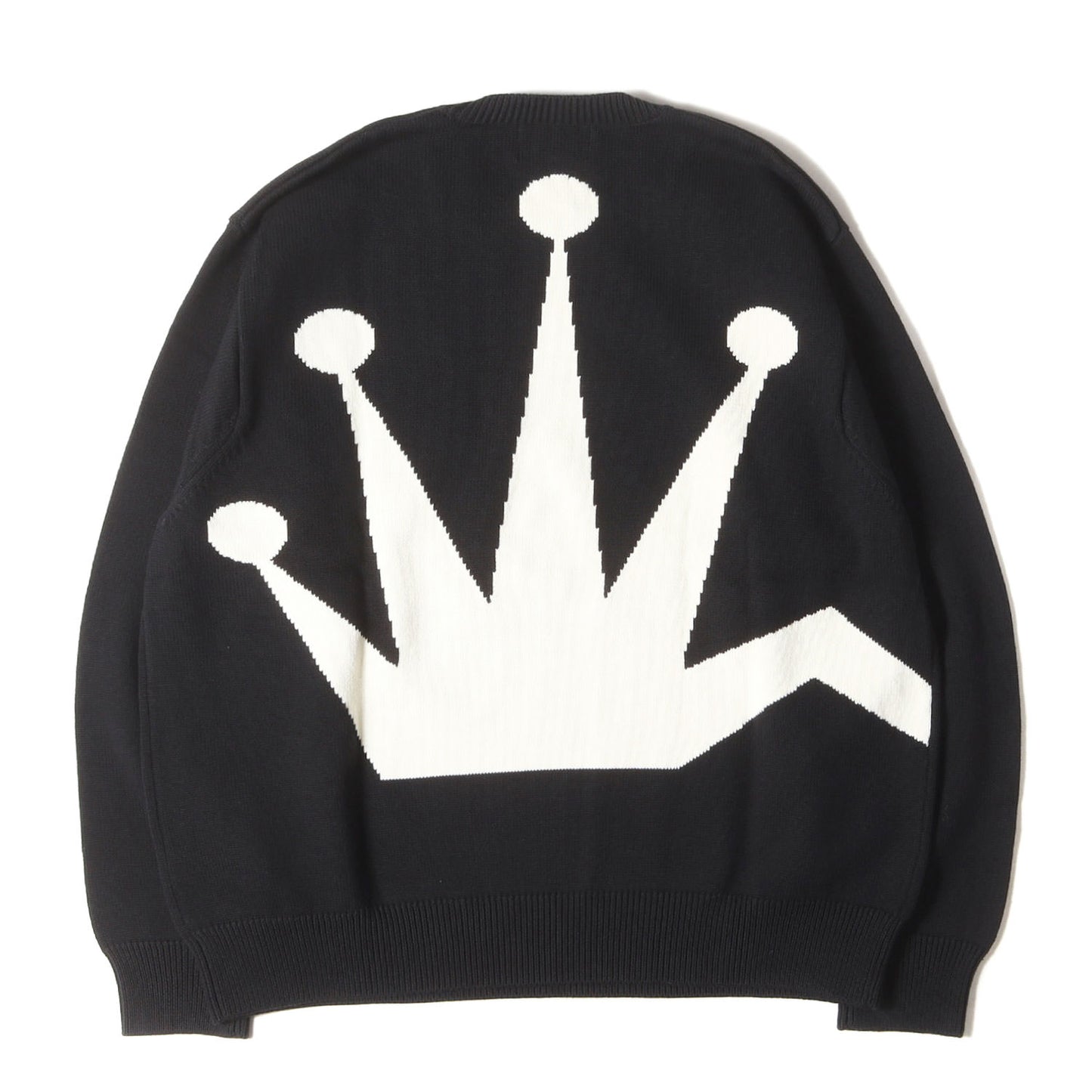 22AW ビッグクラウン コットンニット セーター(BENT CROWN SWEATER)