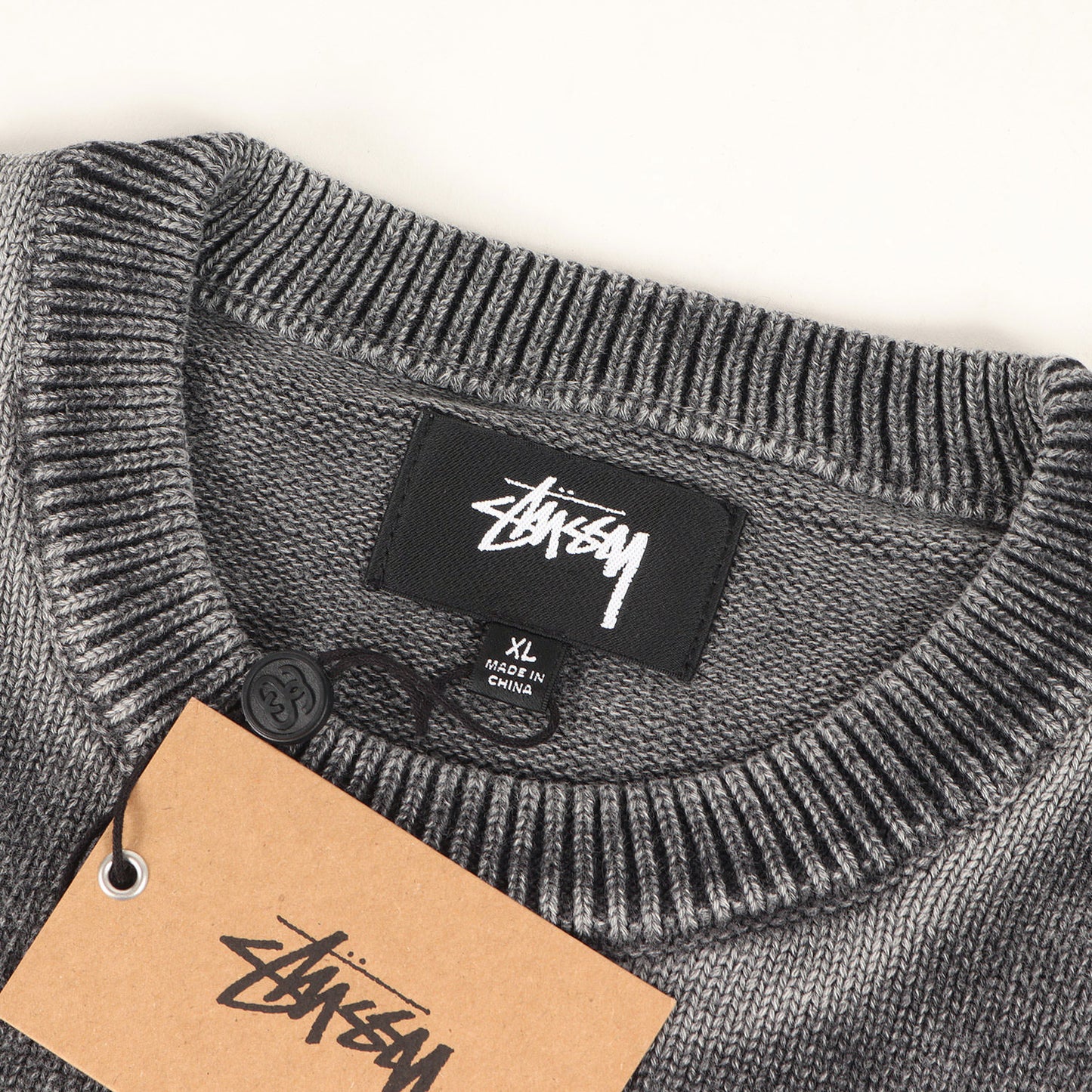 24AW フェード加工 コットンニット セーター(FADED COTTON CREW)