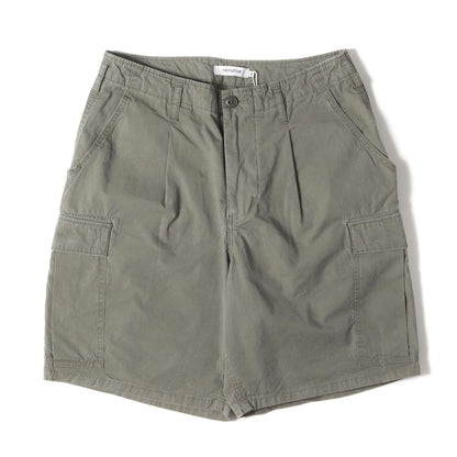 25SS 硫化染め ミリタリー カーゴショーツ(TROOPER 6P SHORTS COTTON TYPEWRITER SULFUR DYE)