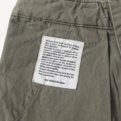 25SS 硫化染め ミリタリー カーゴショーツ(TROOPER 6P SHORTS COTTON TYPEWRITER SULFUR DYE)