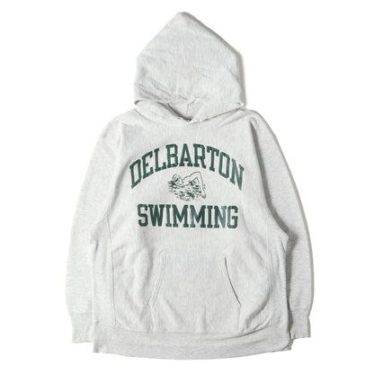 [雰囲気抜群 トリコタグ] 80s カレッジロゴ リバースウィーブ スウェットパーカー USA製