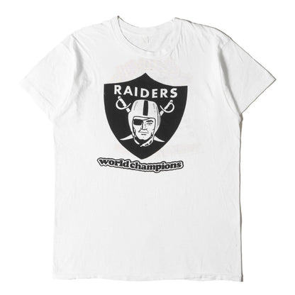 70s オークランド・レイダース ウェンディーズ 両面染込みプリント Tシャツ / USA製 NFL
