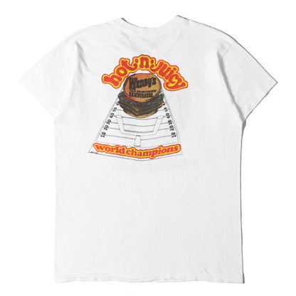 70s オークランド・レイダース ウェンディーズ 両面染込みプリント Tシャツ / USA製 NFL