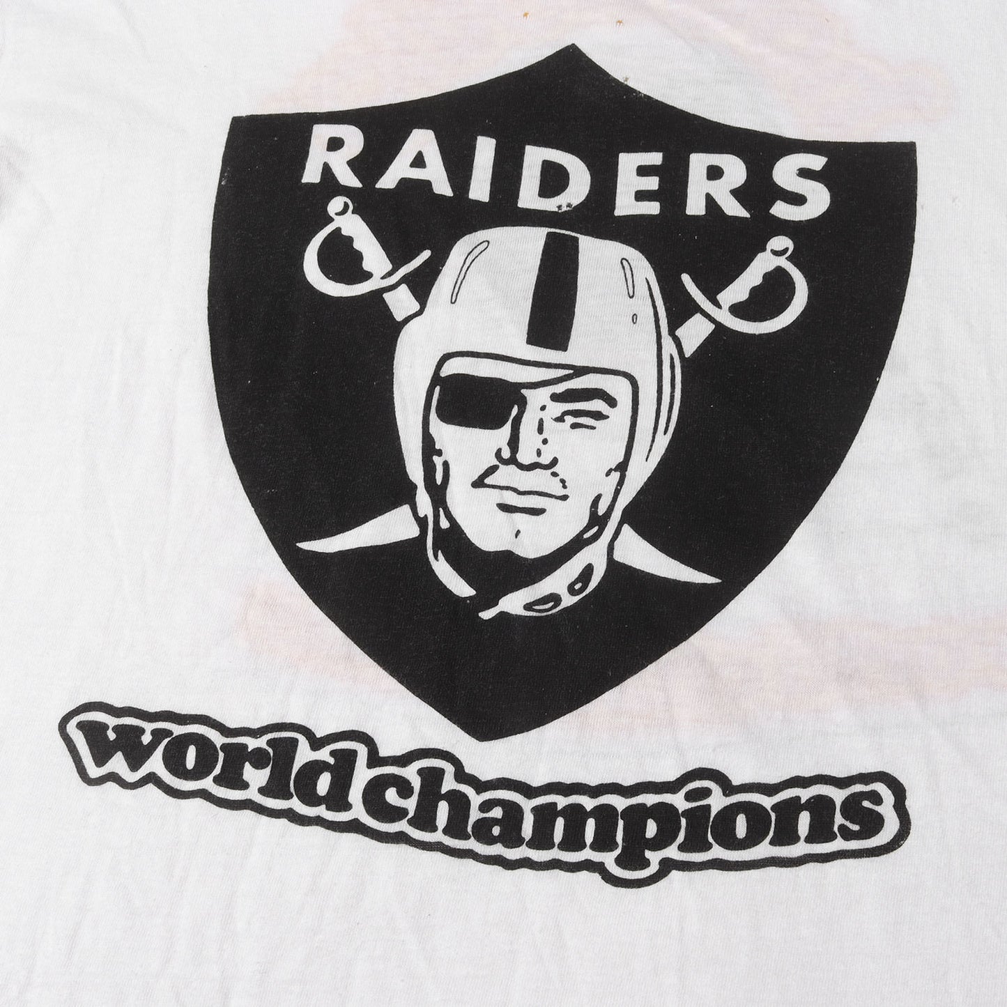 70s オークランド・レイダース ウェンディーズ 両面染込みプリント Tシャツ / USA製 NFL