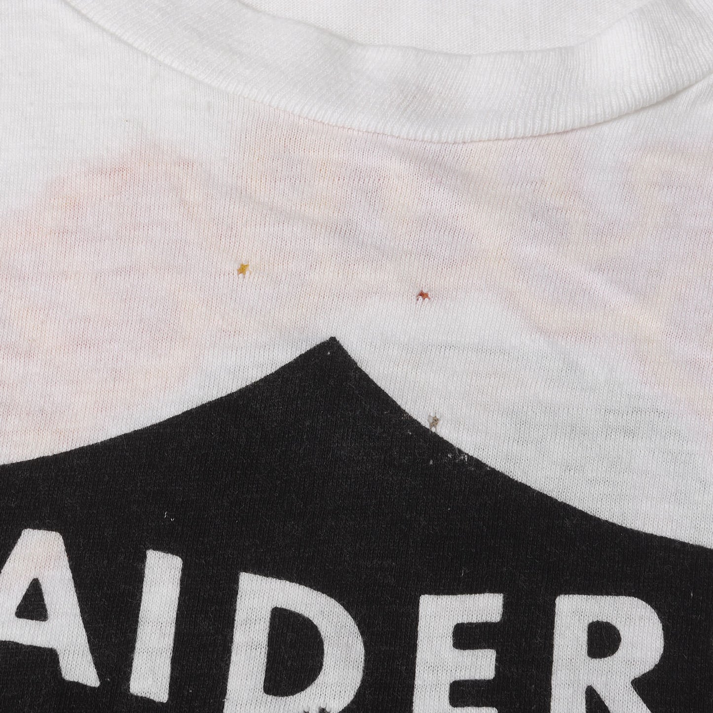 70s オークランド・レイダース ウェンディーズ 両面染込みプリント Tシャツ / USA製 NFL