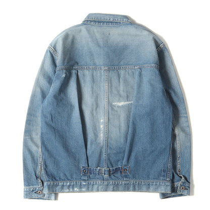 23SS ×fragment design 1stタイプ クラッシュリペア加工 デニムジャケット(DAMAGE DENIM JACKET)