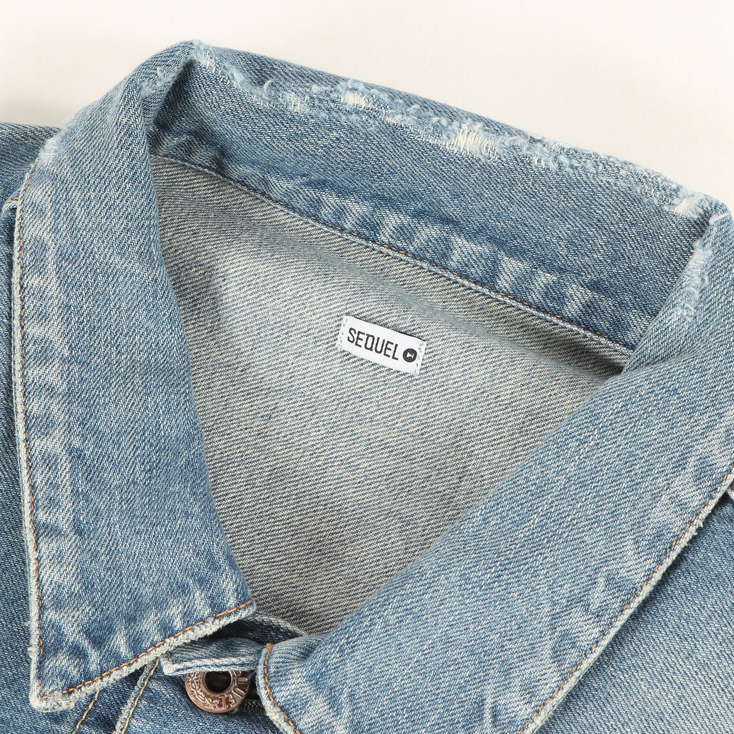 23SS ×fragment design 1stタイプ クラッシュリペア加工 デニムジャケット(DAMAGE DENIM JACKET)