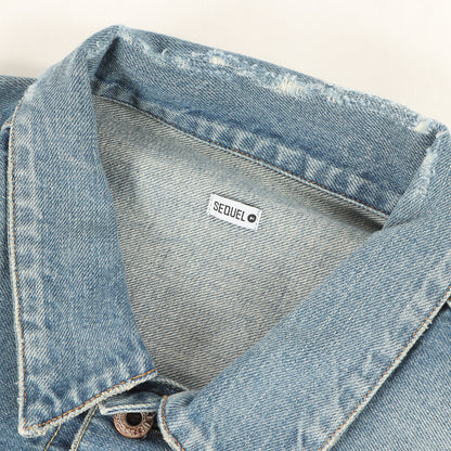 23SS ×fragment design 1stタイプ クラッシュリペア加工 デニムジャケット(DAMAGE DENIM JACKET)