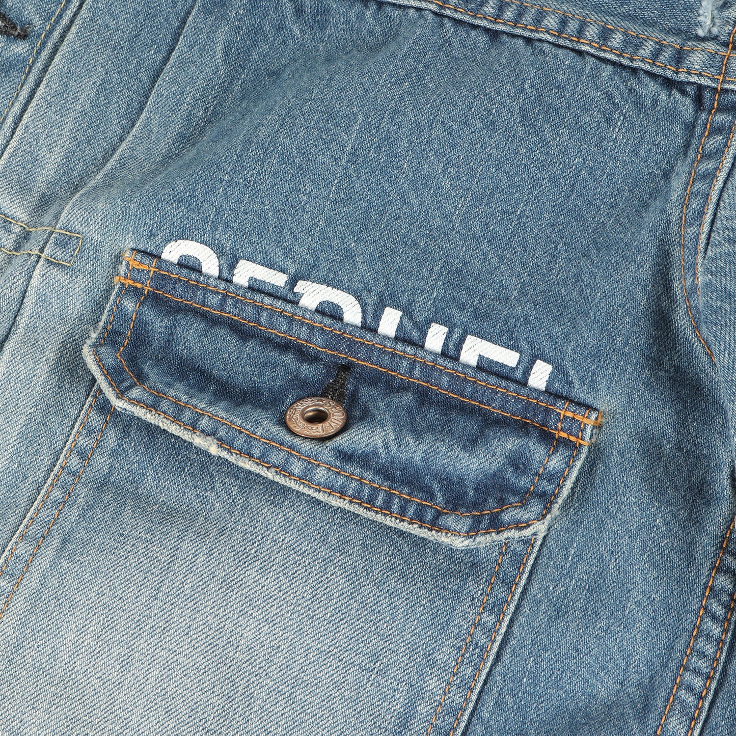 23SS ×fragment design 1stタイプ クラッシュリペア加工 デニムジャケット(DAMAGE DENIM JACKET)