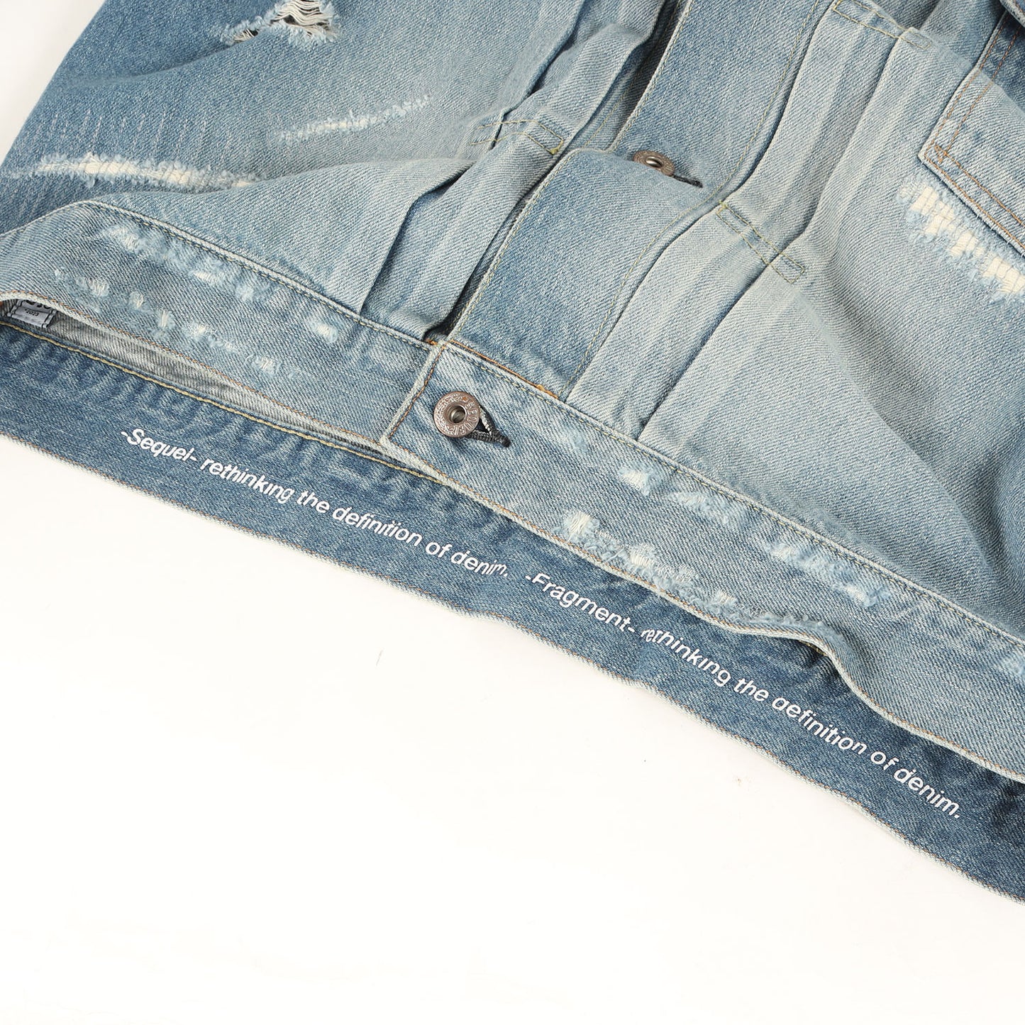 23SS ×fragment design 1stタイプ クラッシュリペア加工 デニムジャケット(DAMAGE DENIM JACKET)
