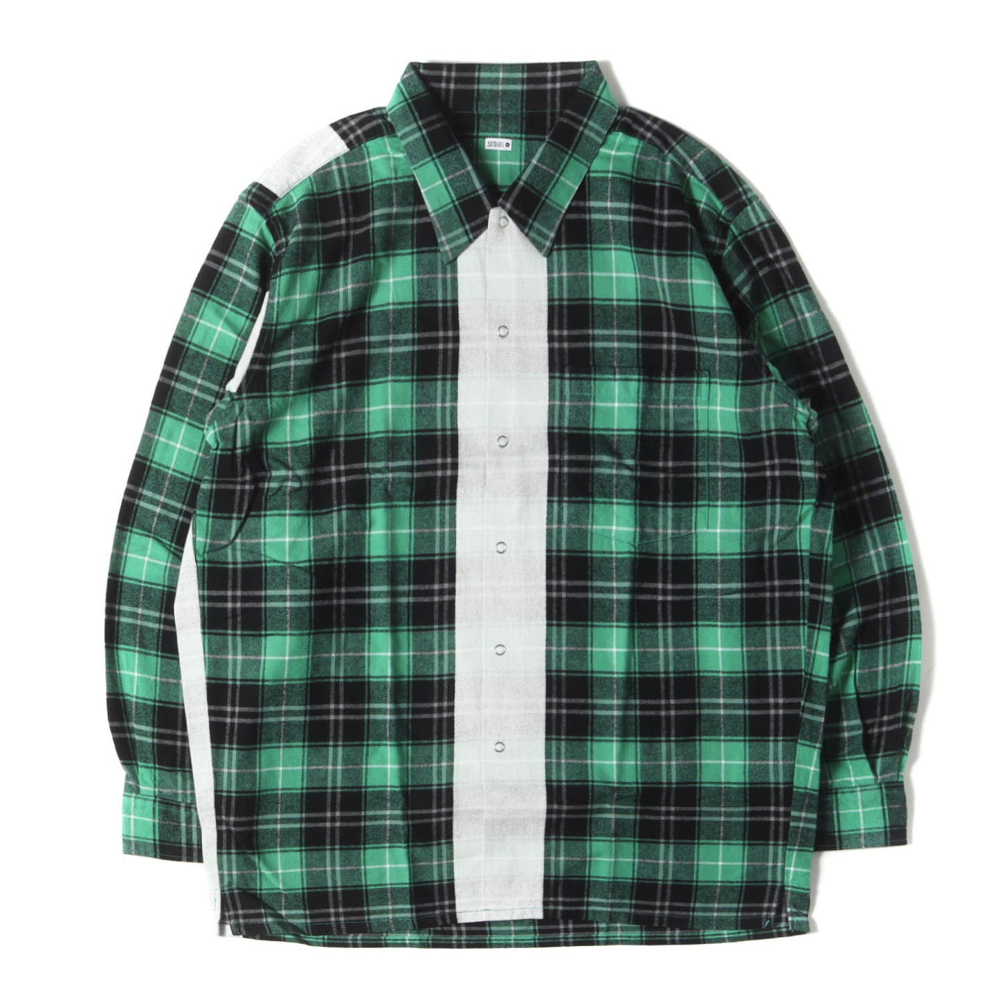 22AW ラインプリント チェック フランネルシャツ(CHECK SHIRT)