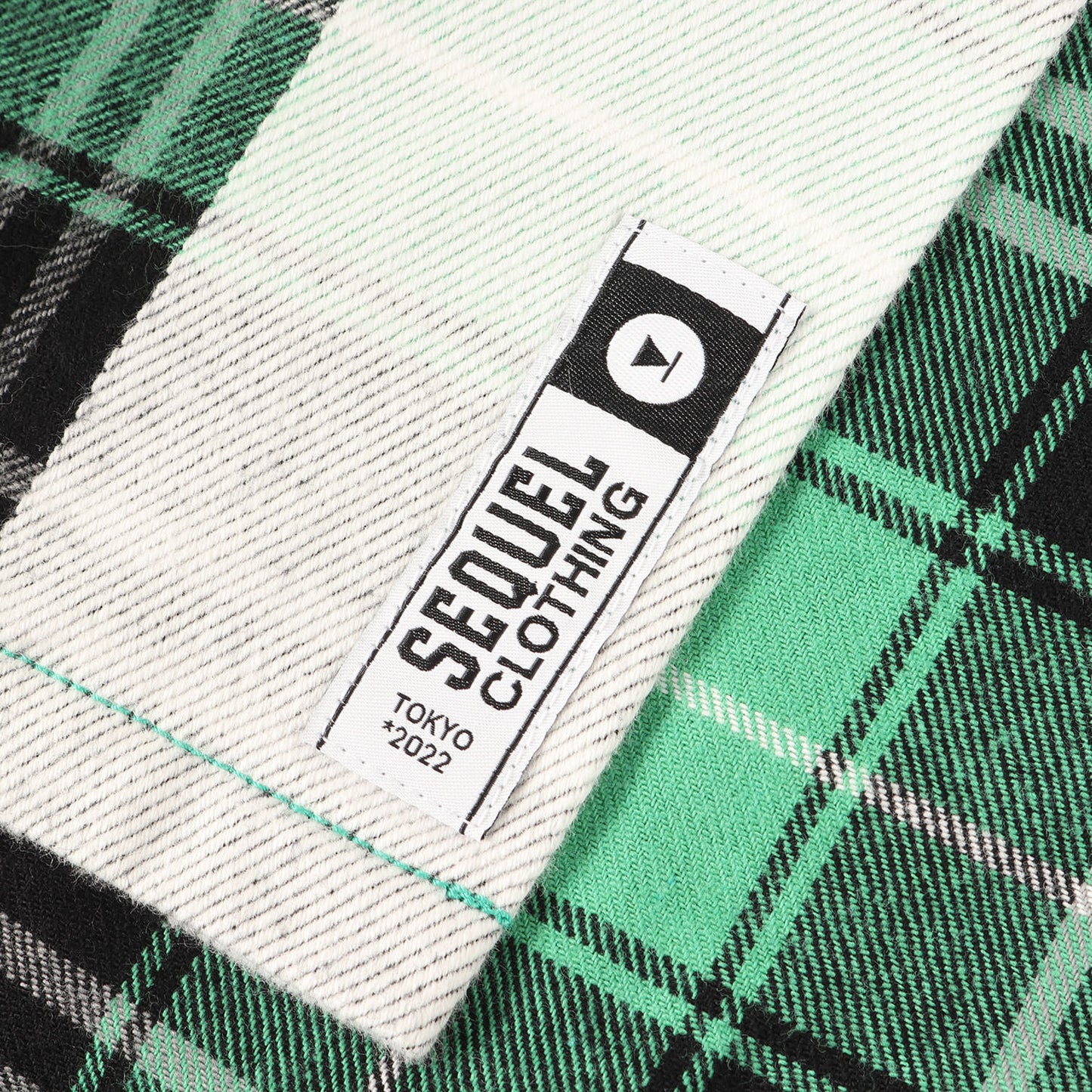 22AW ラインプリント チェック フランネルシャツ(CHECK SHIRT)