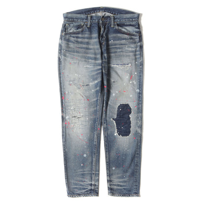 20AW ×fragment design ペンキ&ヴィンテージ加工 デニムパンツ(DAMAGE DENIM PANTS)