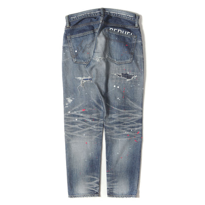20AW ×fragment design ペンキ&ヴィンテージ加工 デニムパンツ(DAMAGE DENIM PANTS)