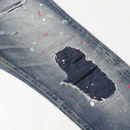 20AW ×fragment design ペンキ&ヴィンテージ加工 デニムパンツ(DAMAGE DENIM PANTS)