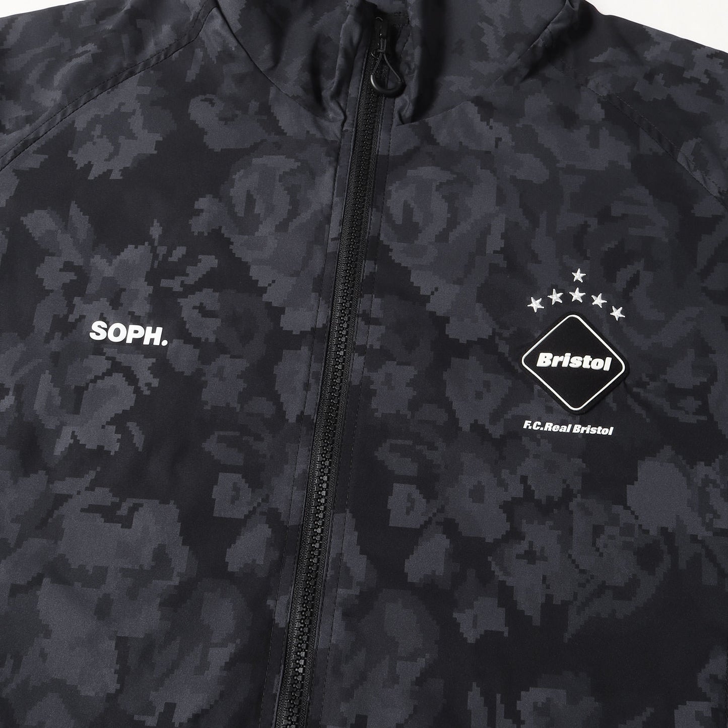 24SS デジタルフラワー柄 ストレッチ ロングテール ジップ ジャケット(LONG TAIL PRACTICE JACKET)