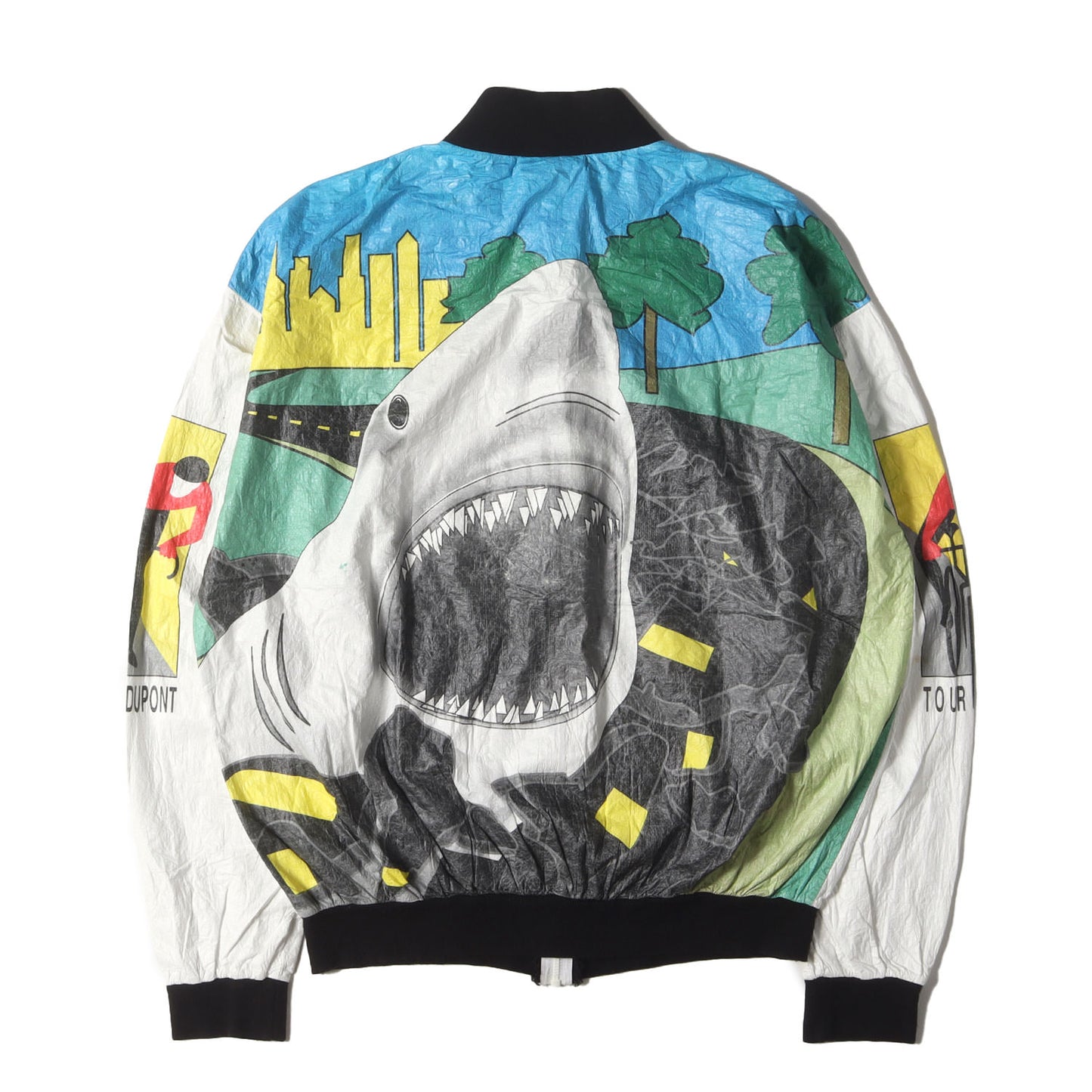90s シャーク&サイクリング柄 TYVEK ペーパージャケット