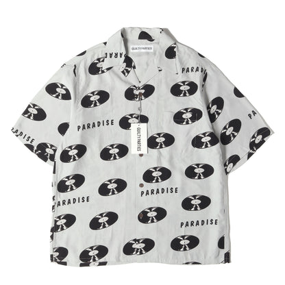 24SS レコード柄 レーヨン ハワイアンシャツ / アロハシャツ(HAWAIIAN SHIRT S/S)