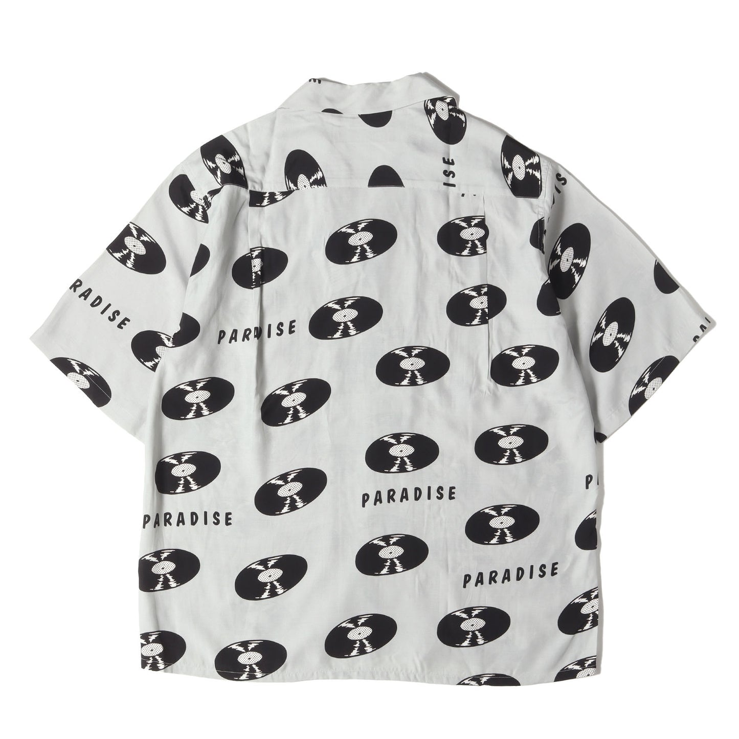 24SS レコード柄 レーヨン ハワイアンシャツ / アロハシャツ(HAWAIIAN SHIRT S/S)