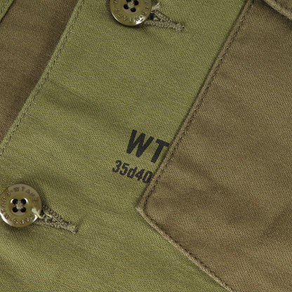 コットンサテン ミリタリーシャツ(BUDS LS 01)