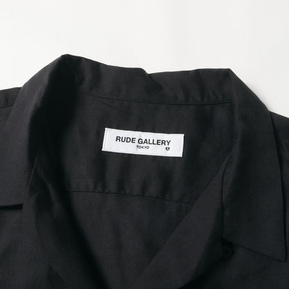 ブラックパンサー&パームツリー レーヨン アロハシャツ