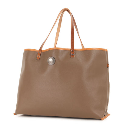 コンチョ付き PVCレザー トートバッグ